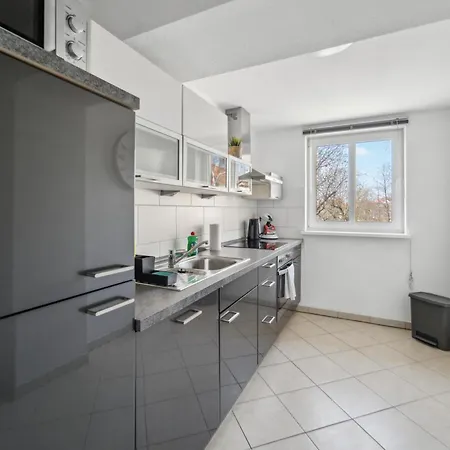 Lejlighed Larooms Merseburg - Apartment Ns03 - 2 Zimmer - 4 Betten - Waschmaschine - Parkplatz - Balkon